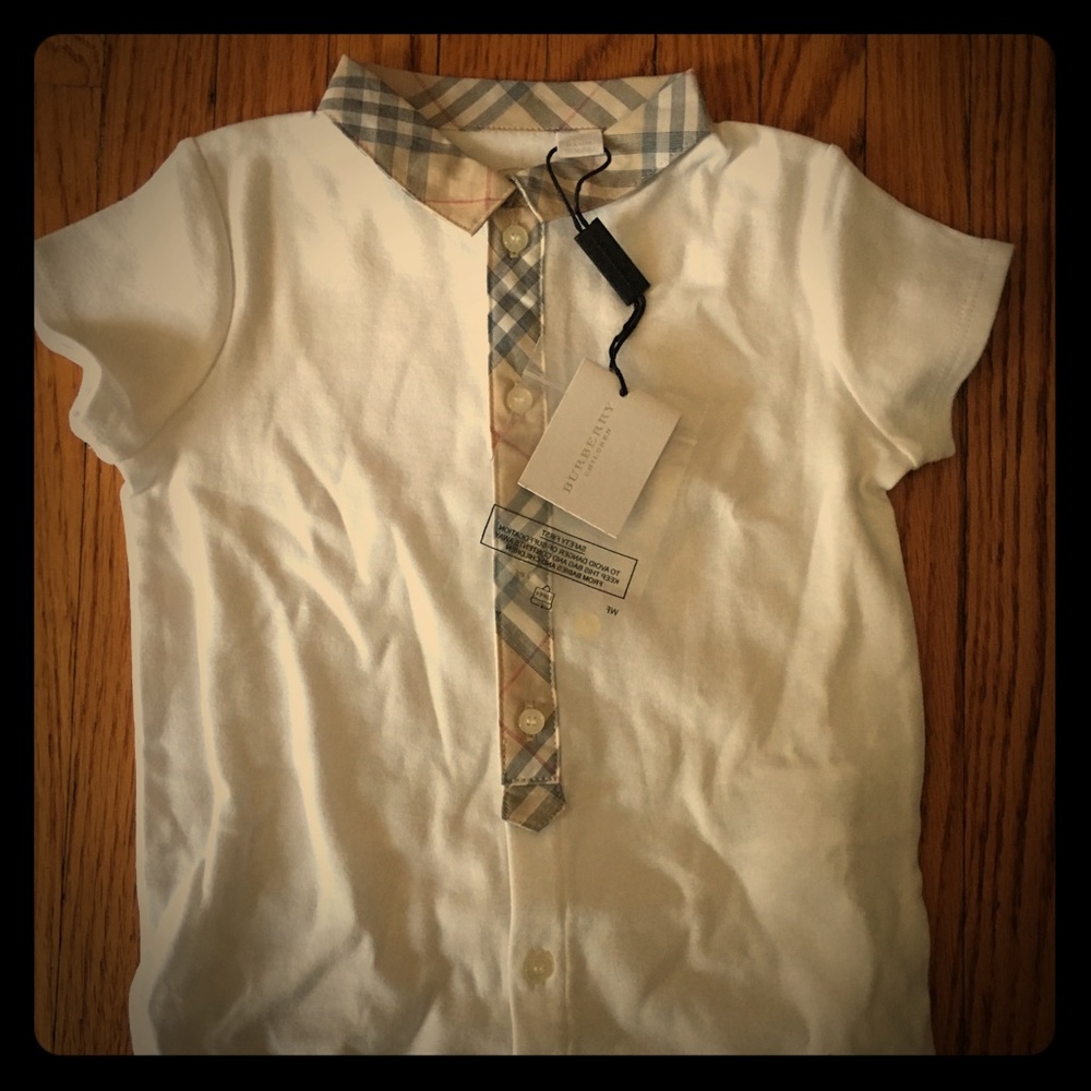 Burberry baby 12m Tannar Tee bodysuit NWT